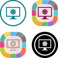 Monitor Screen Icon Design vector