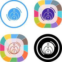 Venn Diagram Icon Design vector