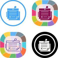 Note Icon Design vector