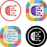 Network Icon Design vector
