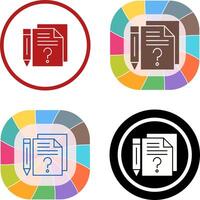 Question Icon Design vector