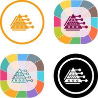 Pyramid Graph Icon Design vector