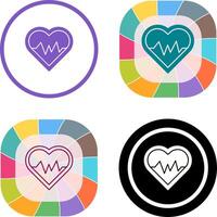 Heart Beat Icon Design vector