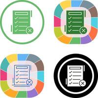 Fake List Icon Design vector