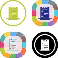 Booking CheckList Icon Design vector