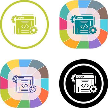 Coding Icon Design vector