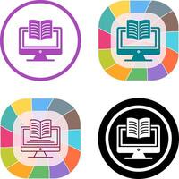 Digital Learning Icon Design vector
