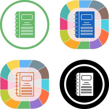 Notebook Icon Design vector