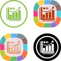 Growth Chart Icon Design vector