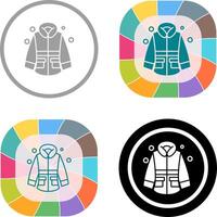 Winter Jacket Icon Design vector