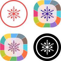 diseño de icono de copo de nieve vector