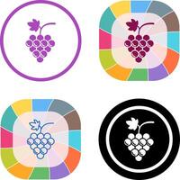 diseño de icono de uvas vector