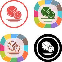 Pie Chart Icon Design vector
