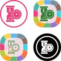 Time is Money Icon Design vector