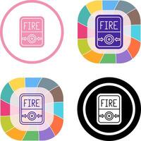 Fire Button Icon Design vector