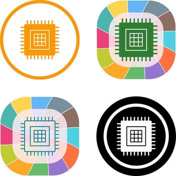 Processor Icon Design vector