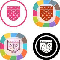 Wall Clock Icon Design vector