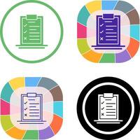 Checklist Icon Design vector