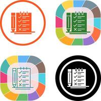 Survey Checklist Icon Design vector