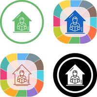 Home Learning Icon Design vector