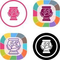 Fishbowl Icon Design vector