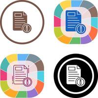 Document Icon Design vector