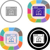 Rating Icon Design vector