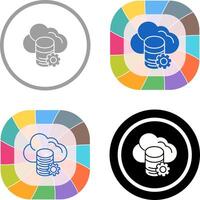 Cloud Data Icon Design vector