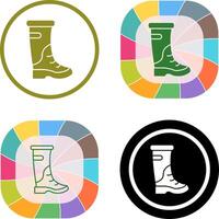 lluvia botas icono diseño vector