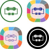 Resistor Icon Design vector