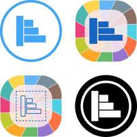 Object Alignment Icon Design vector