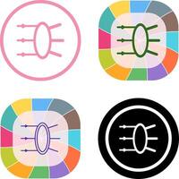 Refraction Icon Design vector