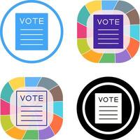 Vote Icon Design vector