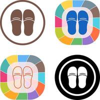 Slippers Icon Design vector