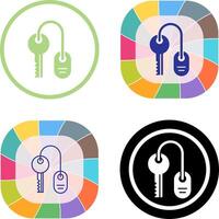 Room key Icon Design vector