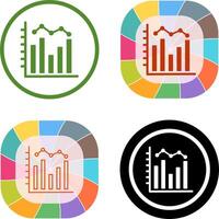 Histogram Icon Design vector