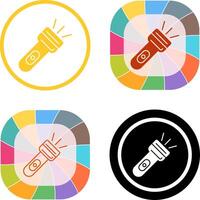 Flash Light Icon Design vector