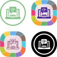 E Learning Icon Design vector
