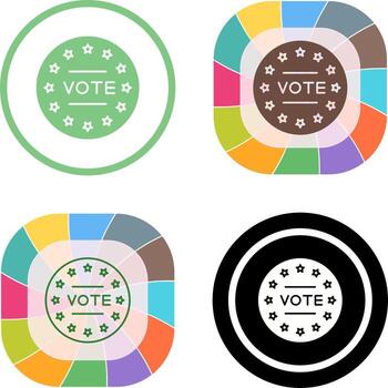 diseño de icono de voto vector