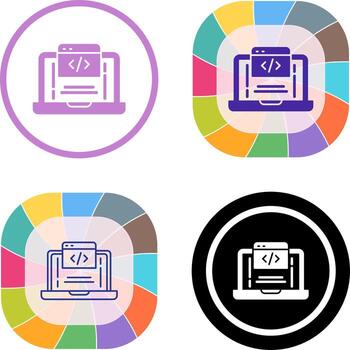 Coding Icon Design vector