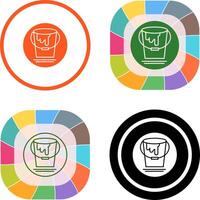 Paint Bucket Icon Design vector