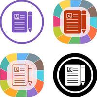 CV Icon Design vector