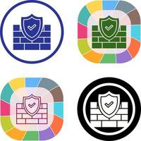 FireWall Icon Design vector