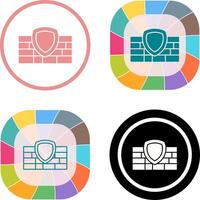 Firewall Icon Design vector