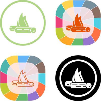 Bon Fire Icon Design