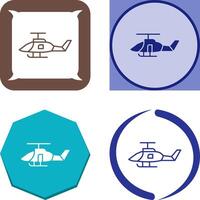 Military Helicopter Icon Design vector