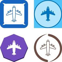 Flying Airplane Icon Design vector