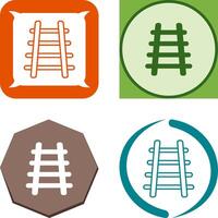 Train Tracks Icon Design vector