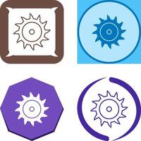 Saw Blade Icon Design vector