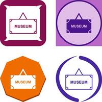 Museum Tag Icon Design vector